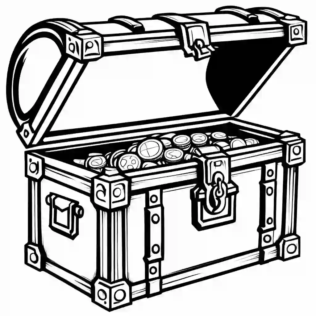 Treasure Chest coloring pages